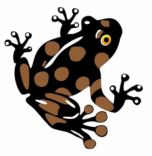 Aufkleber sticker frosch - aufkleber,