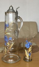 Antik Großer Glaskrug