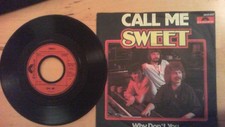 Sweet – Call Me, 7" vinyl single 1979
