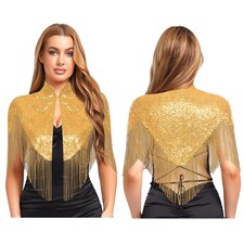 Damen Festlich Wickeljacke mit