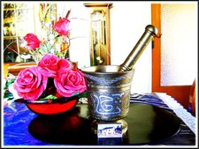 Mörser mit Stößel Messing