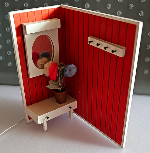 Lundby garderobe mit spiegel - garderobe,