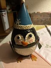 Pinguin Tischeimer Büro Mülleimer Abfallkorb Abfalleimer Kind Metall Lustig