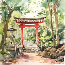 Dekobild shinto schrein - shinto,