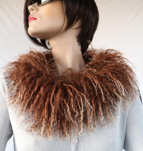 Pelz schal tibetlamm boa 65cm - pelz,