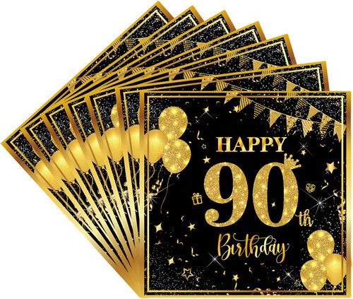 Servietten geburtstag - servietten, 90.geburtstag