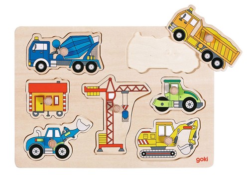 Steckpuzzle baufahrzeuge x - steckpuzzle, 30