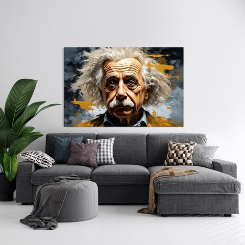 Wandbild albert einstein - wandbild,
