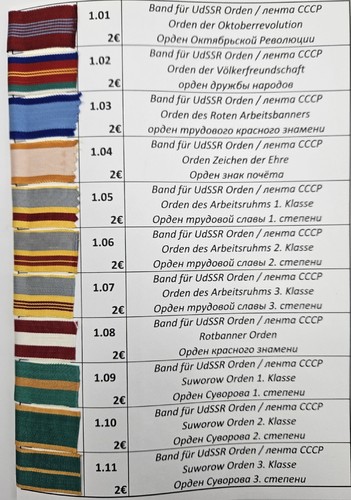 Diverse medaille band bänder - medaille,