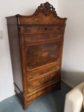 Biedermeier Blender Kleiderschrank Nußbaum um 1850