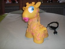 Giraffe Lampe orange gelb - für's Kinderzimmer - Tisch Leuchte - Nachtlicht