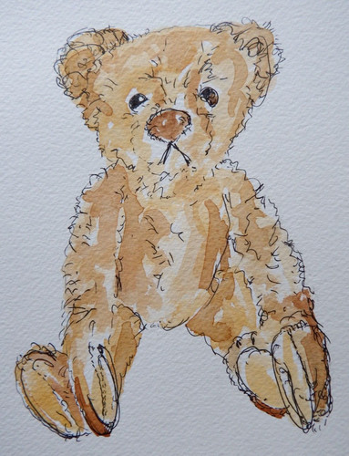 Aquarell gemälde steiff - aquarell,
