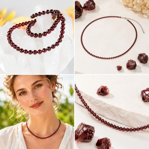Kette collier aus edelsteine - aus,
