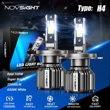 2x 15000LM H4 LED Scheinwerfer 72W Zulassung Lampe Fern Auto 1:1 Halogen Xenon