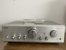 Onkyo A-9377 kräftiger Stereo Verstärker silber HiFi Amplifier