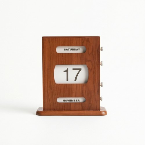 Ewiger kalender aus holz - ewiger,