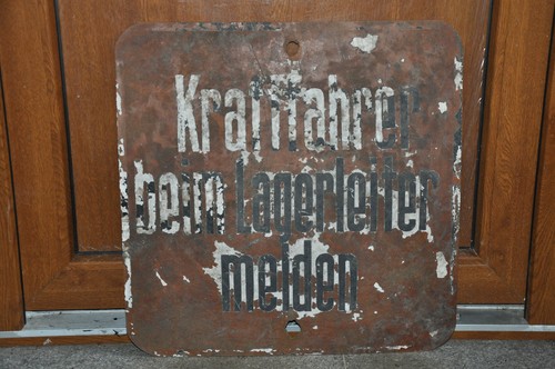 Altes schild ddr kraftfahrer - altes, ddr,kraftfahrer
