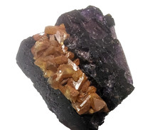 Fluorit Kristall mit Baryt xx  Bergmännisch Glück  Frohnau   Erzgebirge Sachsen