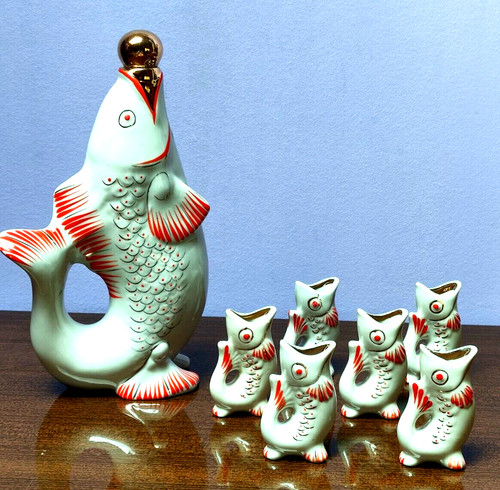 Geschirrset aus porzellanfisch - geschirrset,