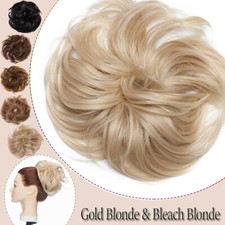 85g Messy Dutt Haarverlängerung Haargummi Wrap Bun Natürliche Haarteil wie Echte