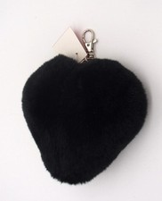 Anhänger Herz Kaninchenfell