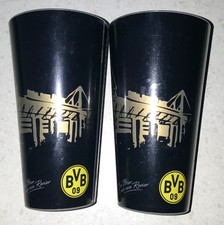 Vintage ♥ BVB 09 ♥ Borussia Dortmund ♥ 2x Stadionbecher Becher Brinkhoffs 0,4l