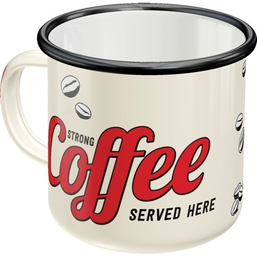Emaille tasse strong - strong, coffee