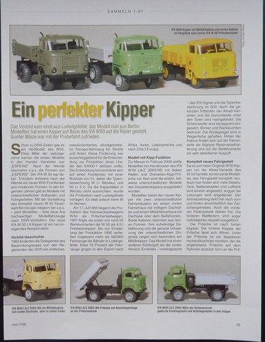 Ifa lkw kipper 1 87 - w, 50
