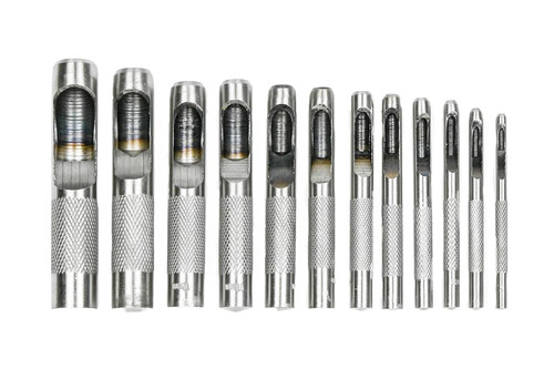 Locheisen set tlg - 12-tlg, 2,5-16mm