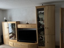 Anbauwand Schrankwand Birke Teilmassiv 3 Meter