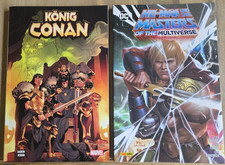 2x König Conan + He-Man - Masters of the Multiverse Comics DC / Marvel Softcover
