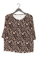 ✅ Lascana Shirt für Damen Gr. 40, M mit Tierdruck 3/4 Ärmel braun aus Viskose ✅