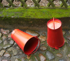 3 Stück gebrauchte Feuerwehreimer Löscheimer  Eimer Feuerwehr Bundeswehr  12 L