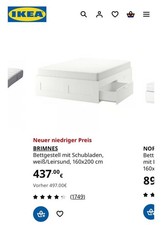 Bett 160x200 cm mit Lattenrost