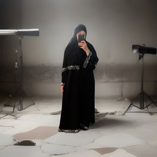 Abaya Set Mit Kopftuch Aus Dubai Neu