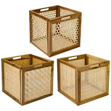 Aufbewahrungskorb für Kallax Regale, Korb Wiener Geflecht Rattan, Regalkorb, Box