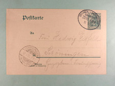 Dt. Reich Ganzsache Bahnpost