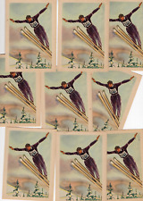 124/109 SAMMELBILD SKISPRINGEN  SKI WINTERSPORT LUIRO PIETIKAINEN GLAß   9 x DDR