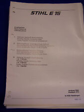 Original Ersatzteilliste 10/1987 Stihl E 15 - Rarität