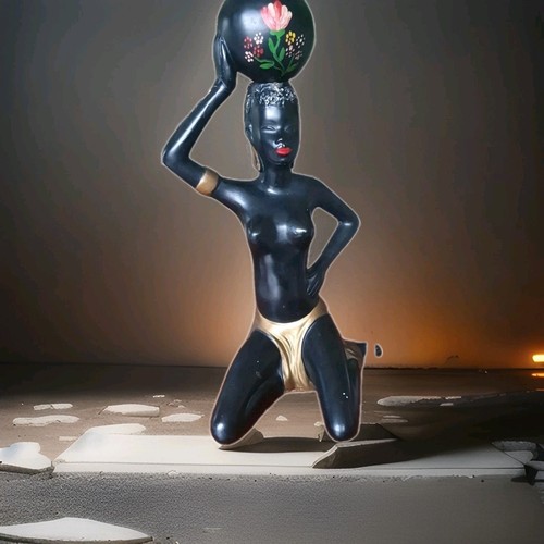 Keramik afrikanische frau - afrikanische,