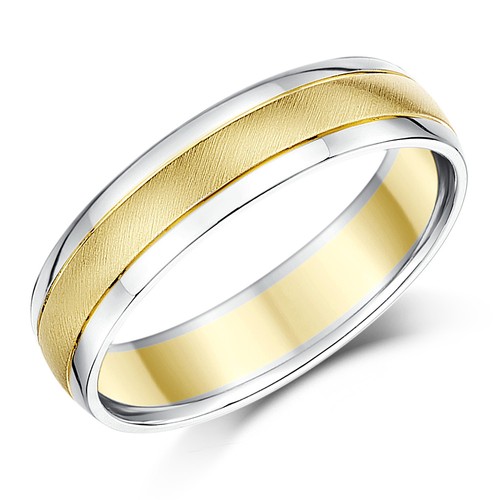 Zweifarbig 9ct gelbgold - zweifarbig, &