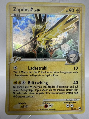 Zapdos 12 99 - lv.60, pokemon