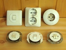 Konvolut o. einzeln UP Steckdosen, Serienschalter, Ausschalter Siemens-Schuckert