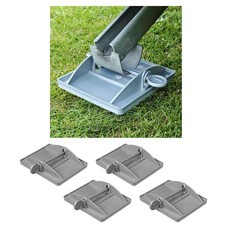 4 Stück Stützplatten XL für Wohnwagenstützen Stützen Wohnwagen Caravan Anhänger