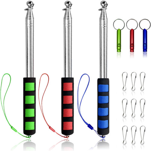 Teleskop fahnenmast set - 3x, 2m