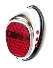 Rücklicht Verchromt passt für SIMSON Shwalbe SR4 KR51 Schawlbe SILBER +Glühbirne