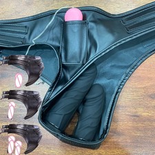Keuschheitshose aus leder - aus, pu-leder