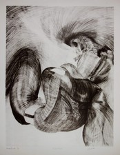 Drese, Jürgen (1940*) signierter Offsetdruck RÜCKEN