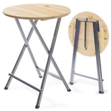 Stehtisch klappbar Rund 110 cm Ø 78cm Holz Platte Bistro Bar Klapp Bier Tisch