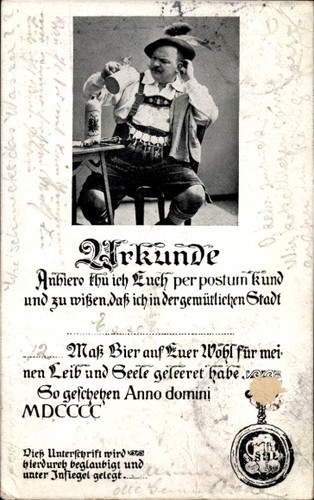 Mann volkstracht - ak,